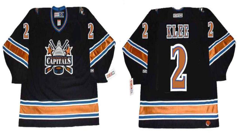 2019 Men Washington Capitals #2 Klee black CCM NHL jerseys->washington capitals->NHL Jersey